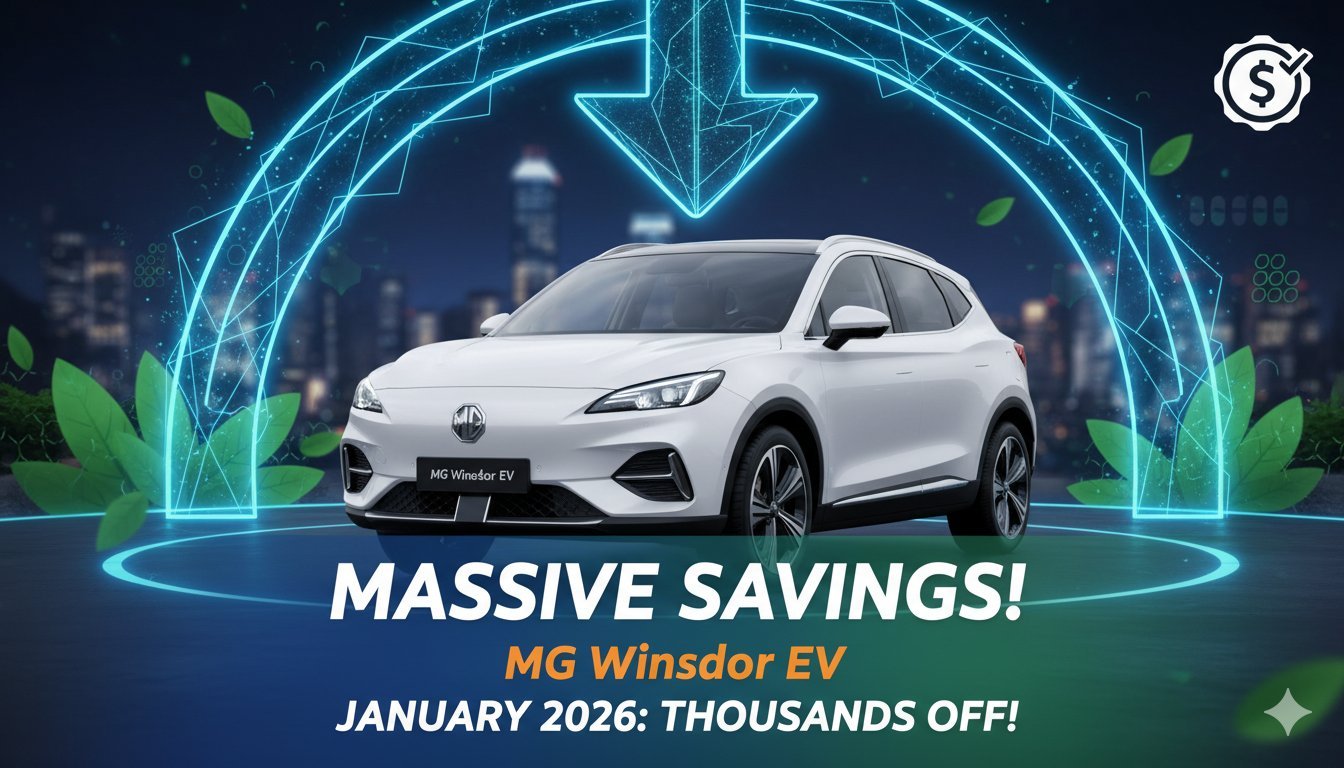 एमजी विंडसर ईवी कार डिस्काउंट ऑफर के साथ