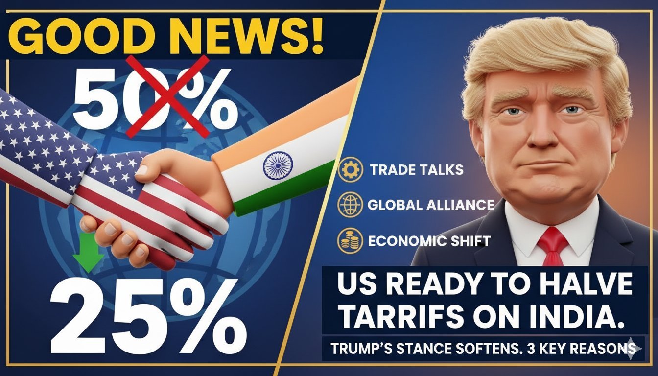 अमेरिकी ट्रेजरी सेक्रेटरी स्कॉट बेसेंट और भारतीय व्यापार प्रतिनिधियों की मीटिंग का दृश्य