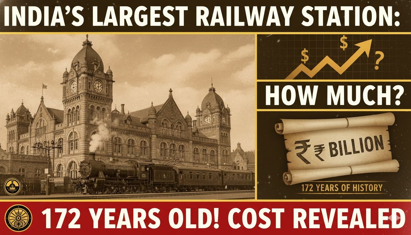 भारत का सबसे बड़ा रेलवे स्टेशन हावड़ा जंक्शन की भव्य इमारत और प्लेटफॉर्म का दृश्य