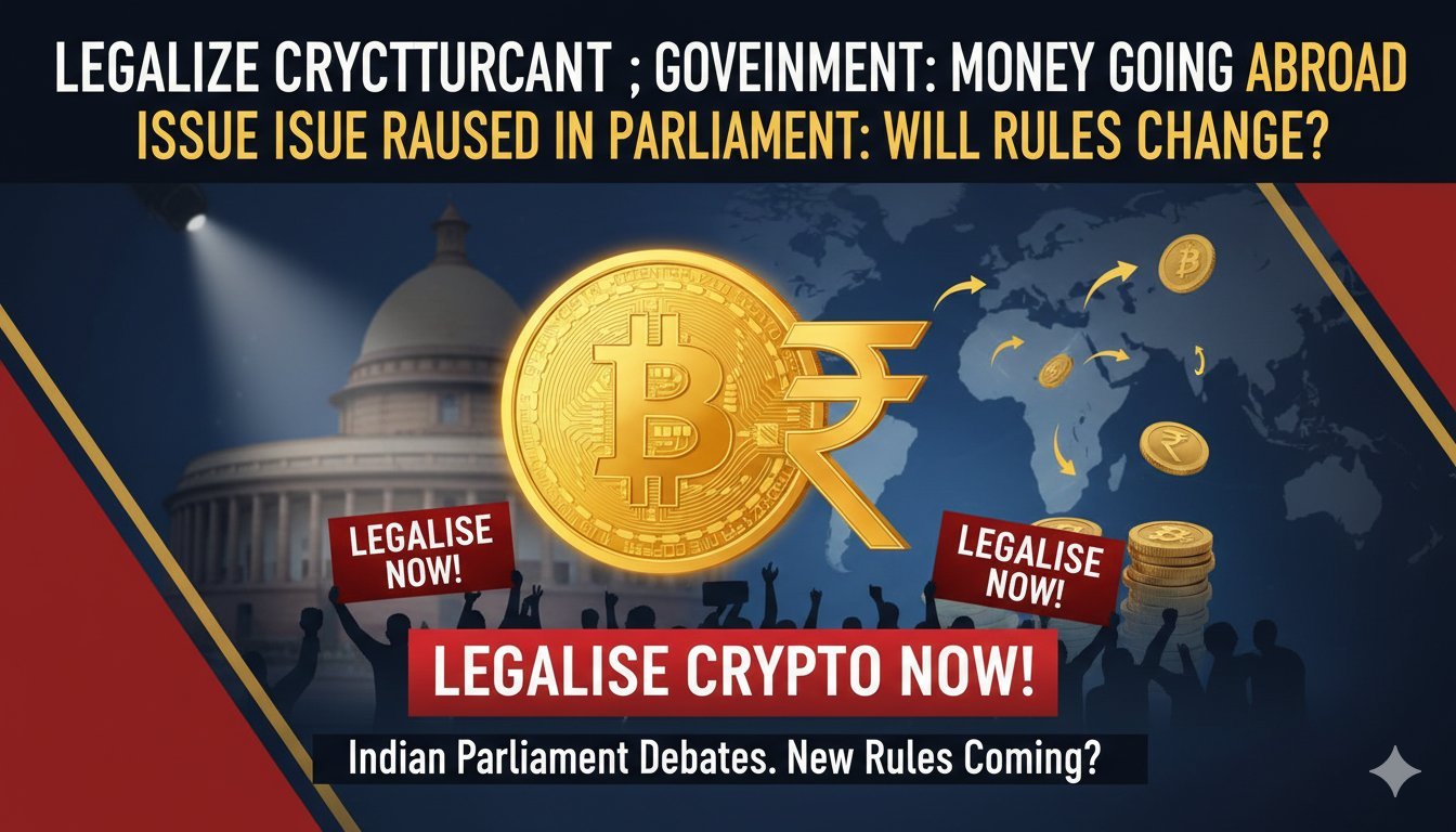 संसद में क्रिप्टोकरेंसी रेगुलेशन पर चर्चा, भारतीय निवेशकों का पैसा विदेश जा रहा