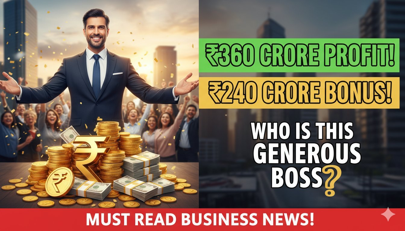 चीनी कंपनी हेनान कुआंगशान क्रेन के चेयरमैन द्वारा कर्मचारियों को 240 करोड़ रुपये बोनस बांटते हुए का दृश्य